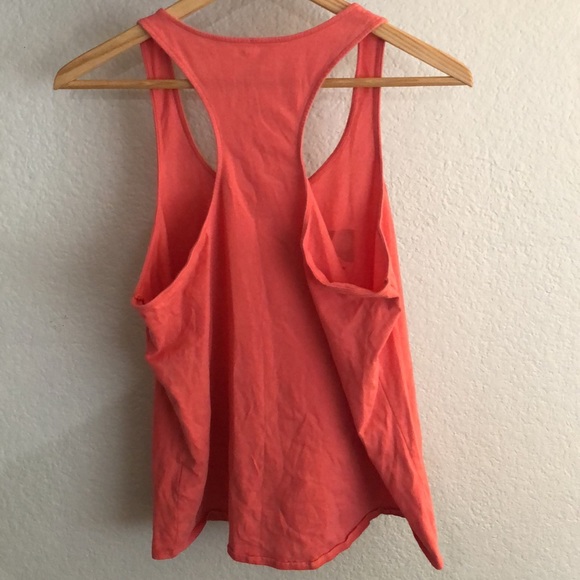 Patagonia Regular Fit Salmon Pink Logo Racrerback Tank Top Size M - Picture 3 of 6